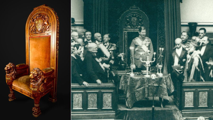Șase tronuri cu o încărcătură istorică, simbolică și artistică deosebită, expuse de joi la Muzeul Național de Istorie a României