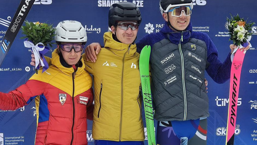 Matei Petre a câștigat medalia de argint la Campionatele Europene de Schi-Alpinism de la Shahdag