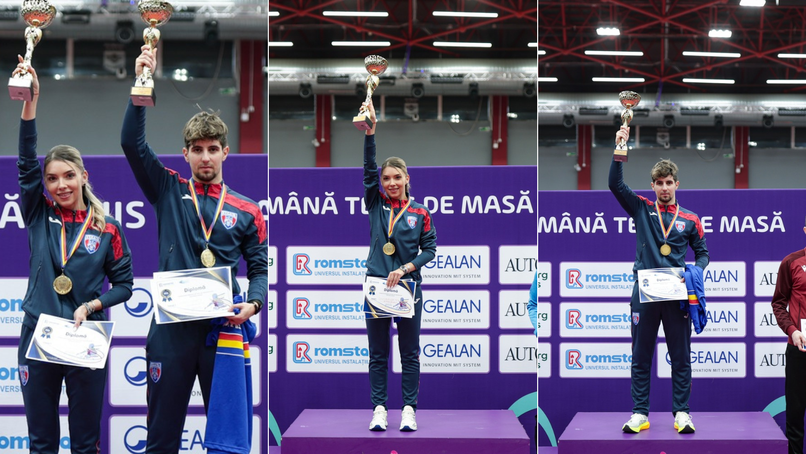 Tenis de Masă: Bernadette Szocs și Eduard Ionescu, campioni naționali la simplu și dublu mixt