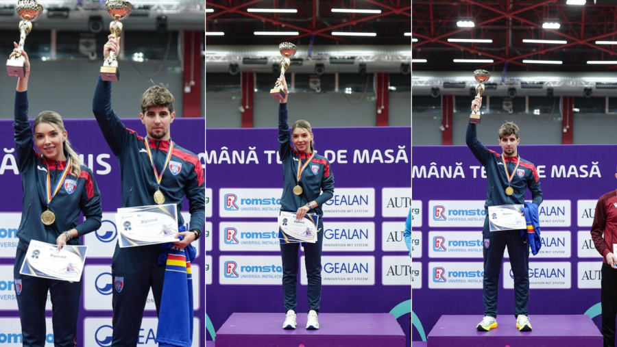 Tenis de Masă: Bernadette Szocs și Eduard Ionescu, campioni naționali la simplu și dublu mixt