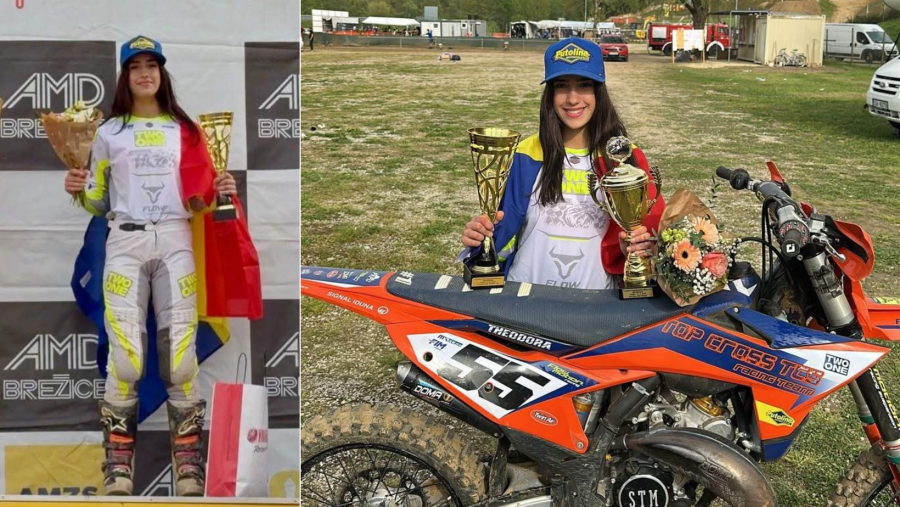 Theodora Gumeniuc, pe cea mai înaltă treaptă a podiumului la Campionatul European de Motocross Feminin 2026
