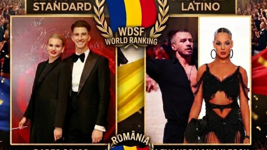 România scrie istorie în Dansul Sportiv internațional. Este lider mondial în ambele secțiuni majore ale clasamentului WDSF