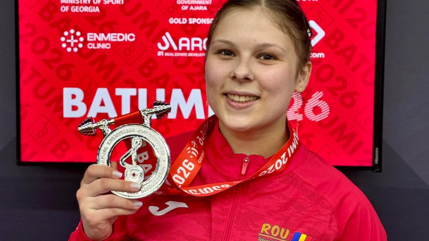 Andreea Cotruța a câștigat medalia de argint la Campionatele Europene de Haltere de la Batumi