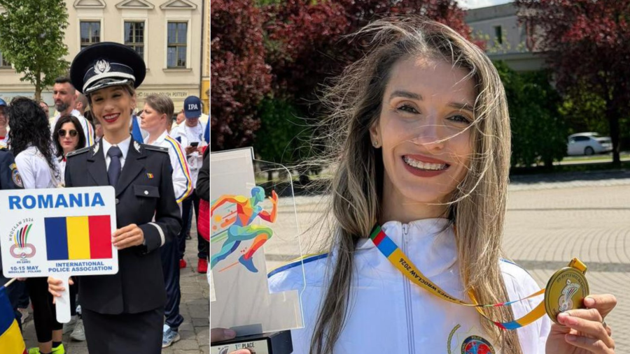 Denisa Știrbulescu a câștigat medalia de aur la Olimpiada Mondială a Polițiștilor