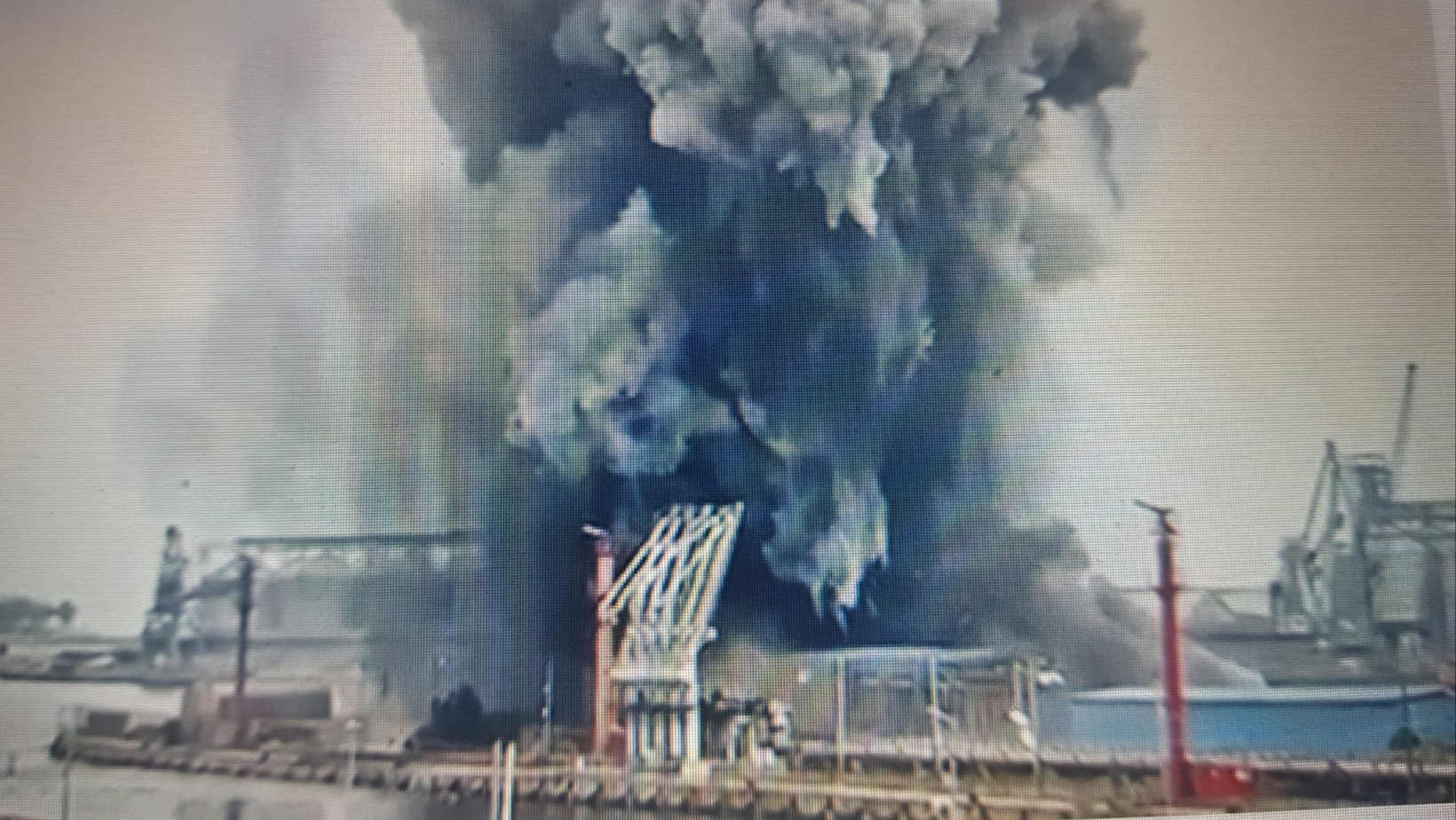 O dronă maritimă a explodat în Portul Constanța