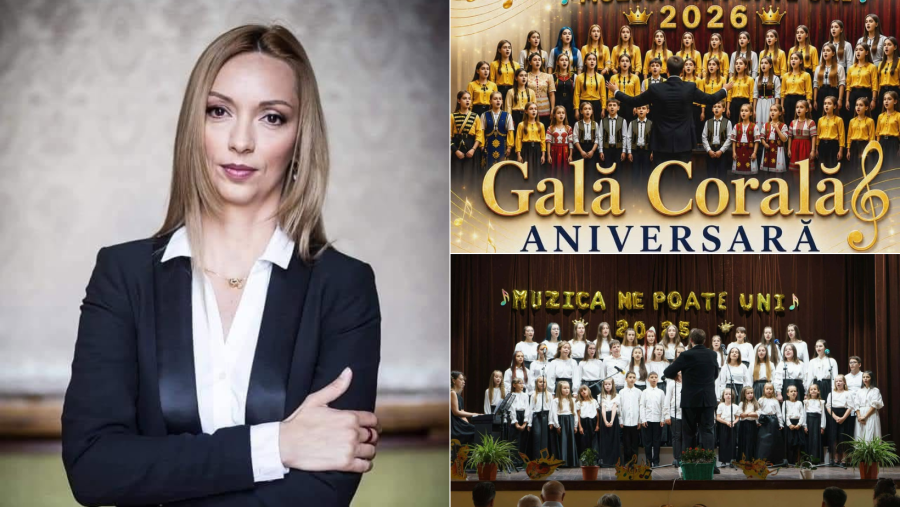 Anna Ungureanu, la Gala Aniversară a Corului Liceului Teoretic „Gheorghe Lazăr” din Pecica