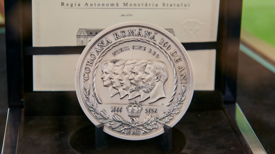 Monetăria Statului a lansat medalia aniversară „160 de ani de Coroană Regală”