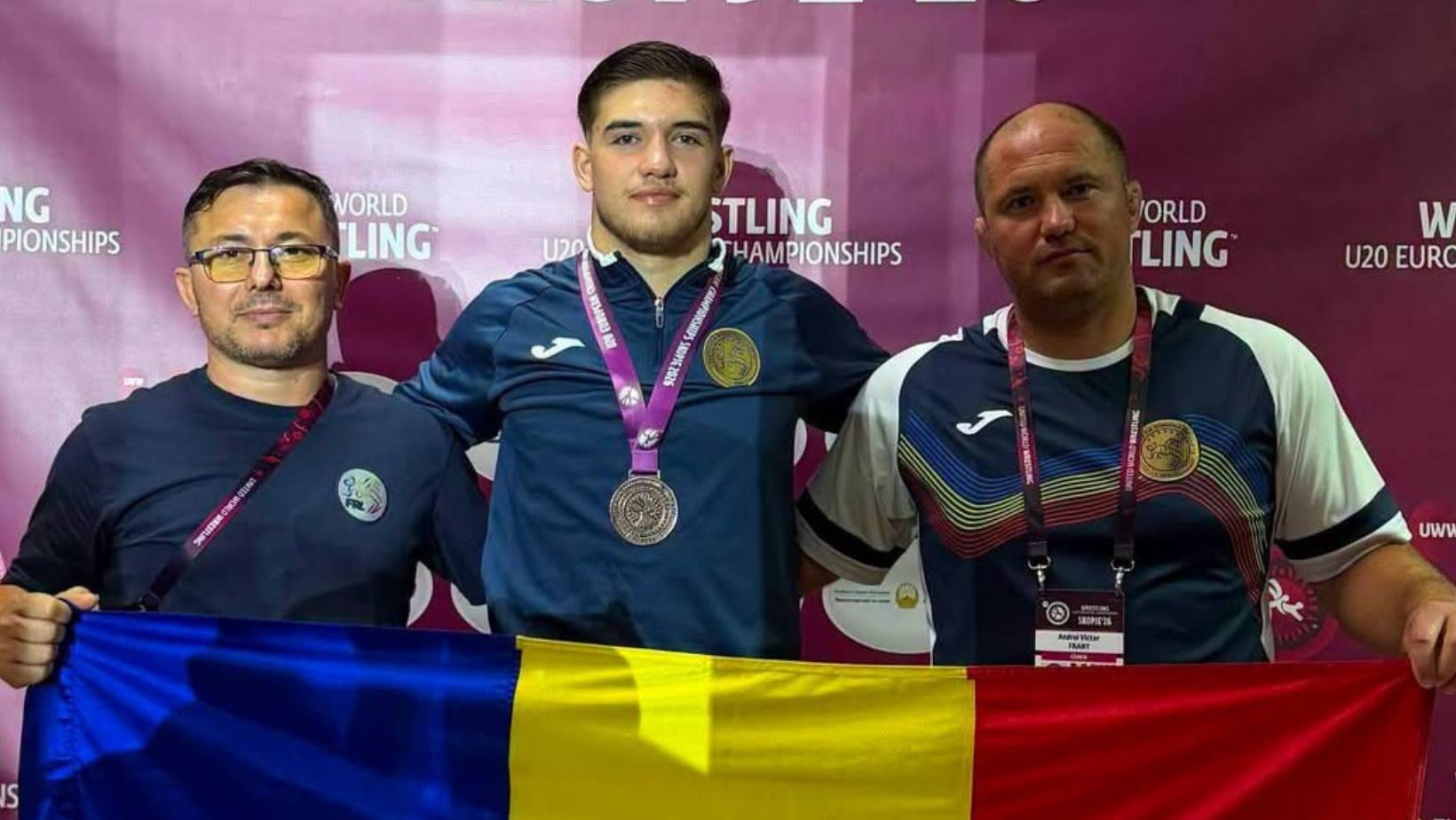 Darius Sas, medaliat cu bronz la Campionatul European de Lupte U20 din Macedonia de Nord