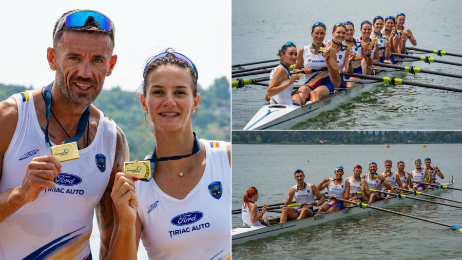 Canotorii români, pe primul loc în clasamentul pe medalii la Campionatele Europene de la Varese: 6 de aur, 1 de argint și 1 de bronz