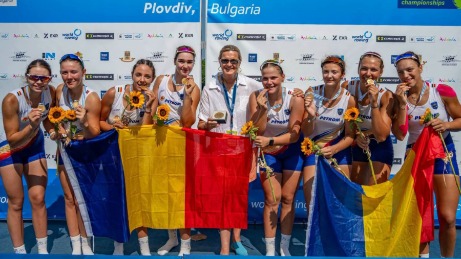 România, pe primul loc în clasamentul pe națiuni la Campionatele Mondiale de Canotaj de la Plovdiv