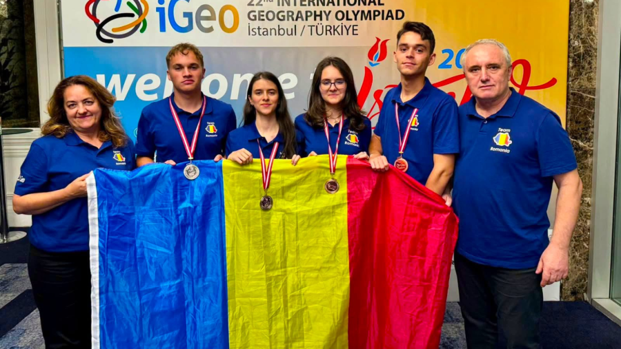 Două medalii de argint și două de bronz pentru România, la Olimpiada Internațională de Geografie