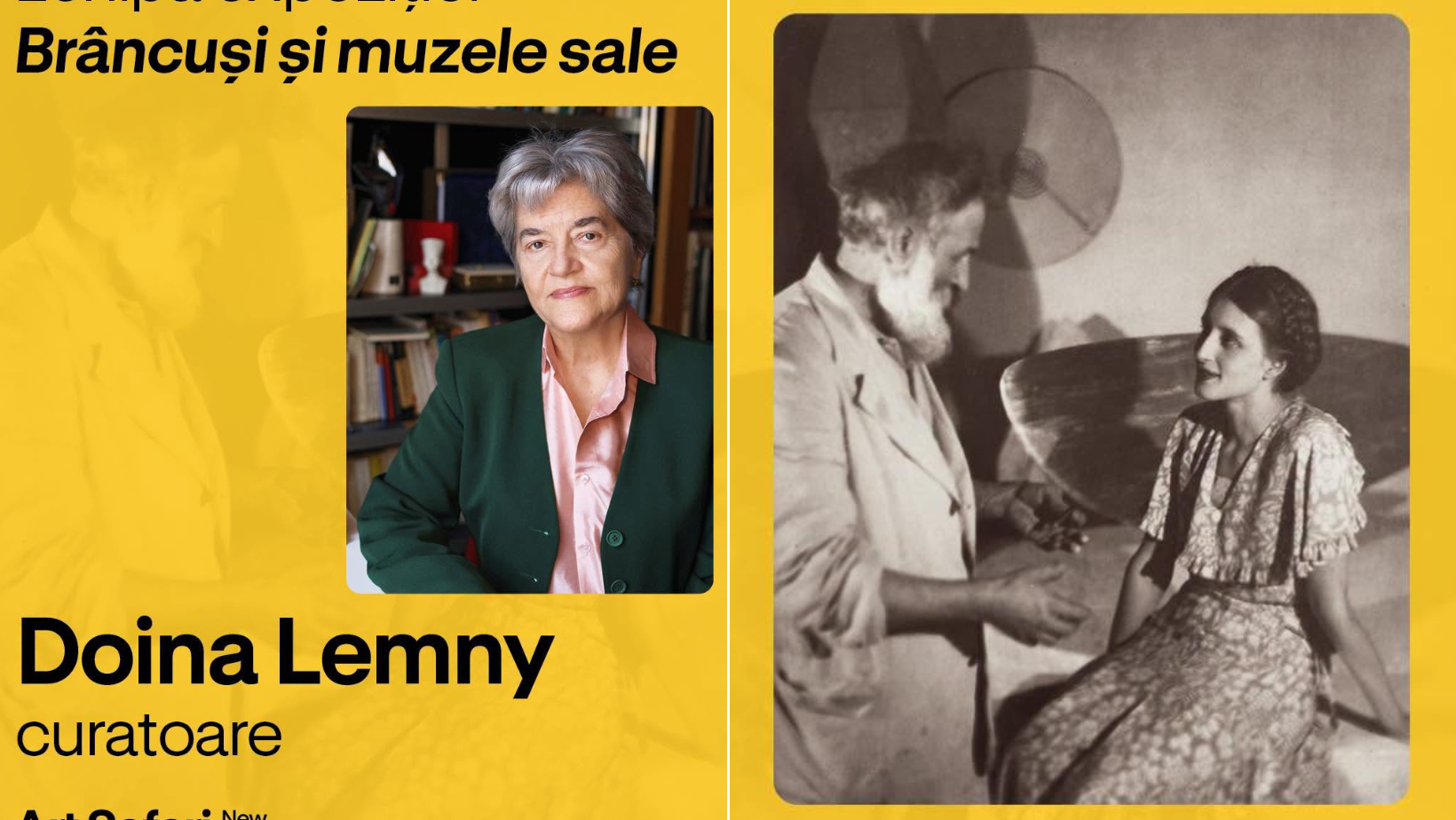 ”Brâncuși și muzele sale” - 40 de fotografii originale de Brâncuși, expuse în premieră mondială la Art Safari New Museum
