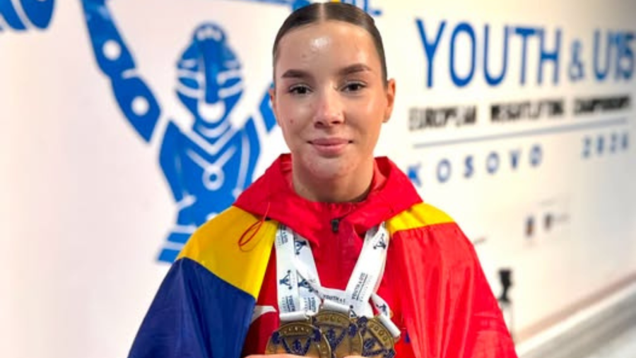 Alexia Șipoș a câștigat trei medalii de aur la Campionatele Europene de haltere de la Klokot