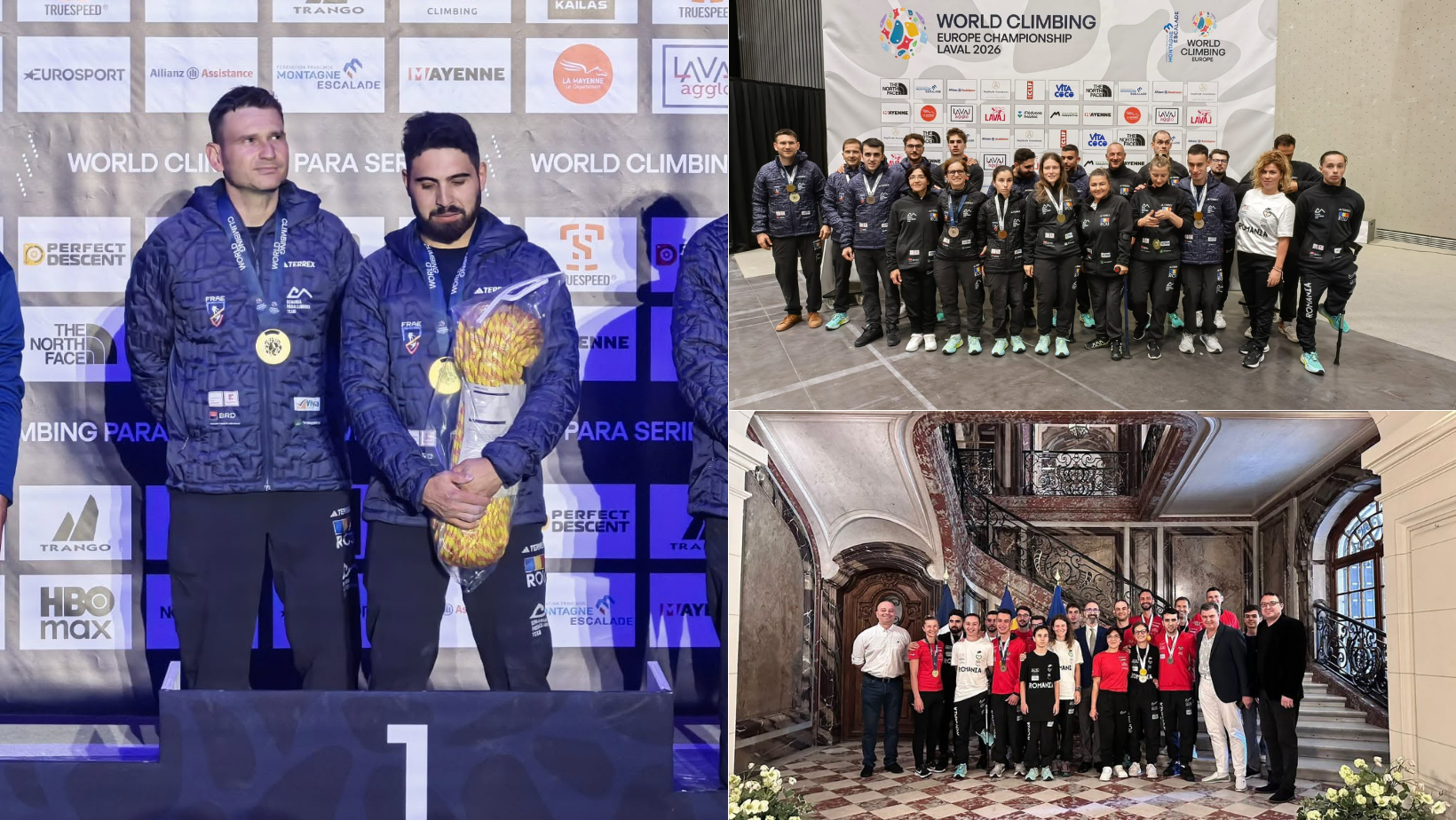 Sportivii români au câștigat 9 medalii la Campionatul European de Paraclimbing de la Laval
