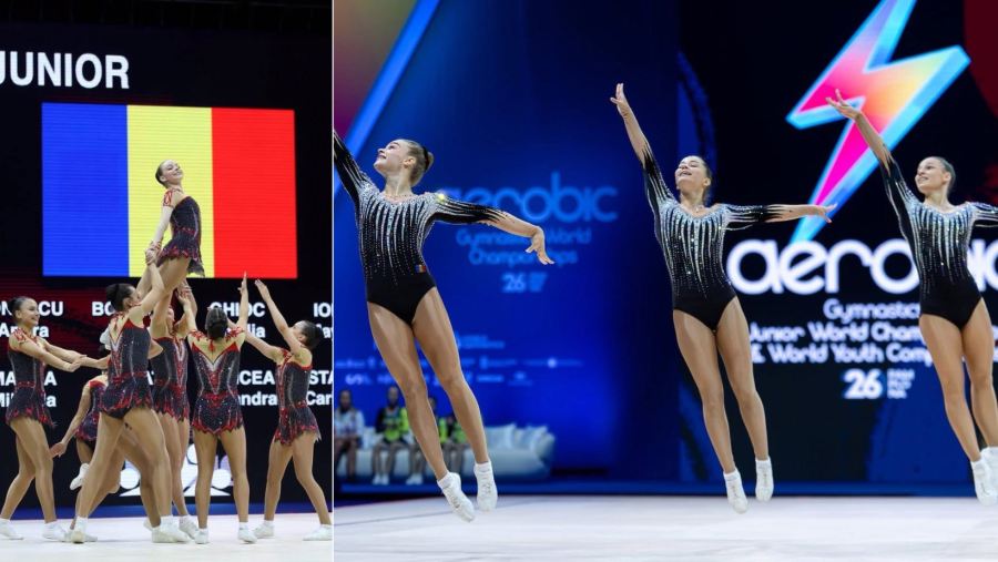 Gimnaștii români au câștigat 1 medalie de argint și 1 de bronz la Mondialele de cadeți și juniori din Spania