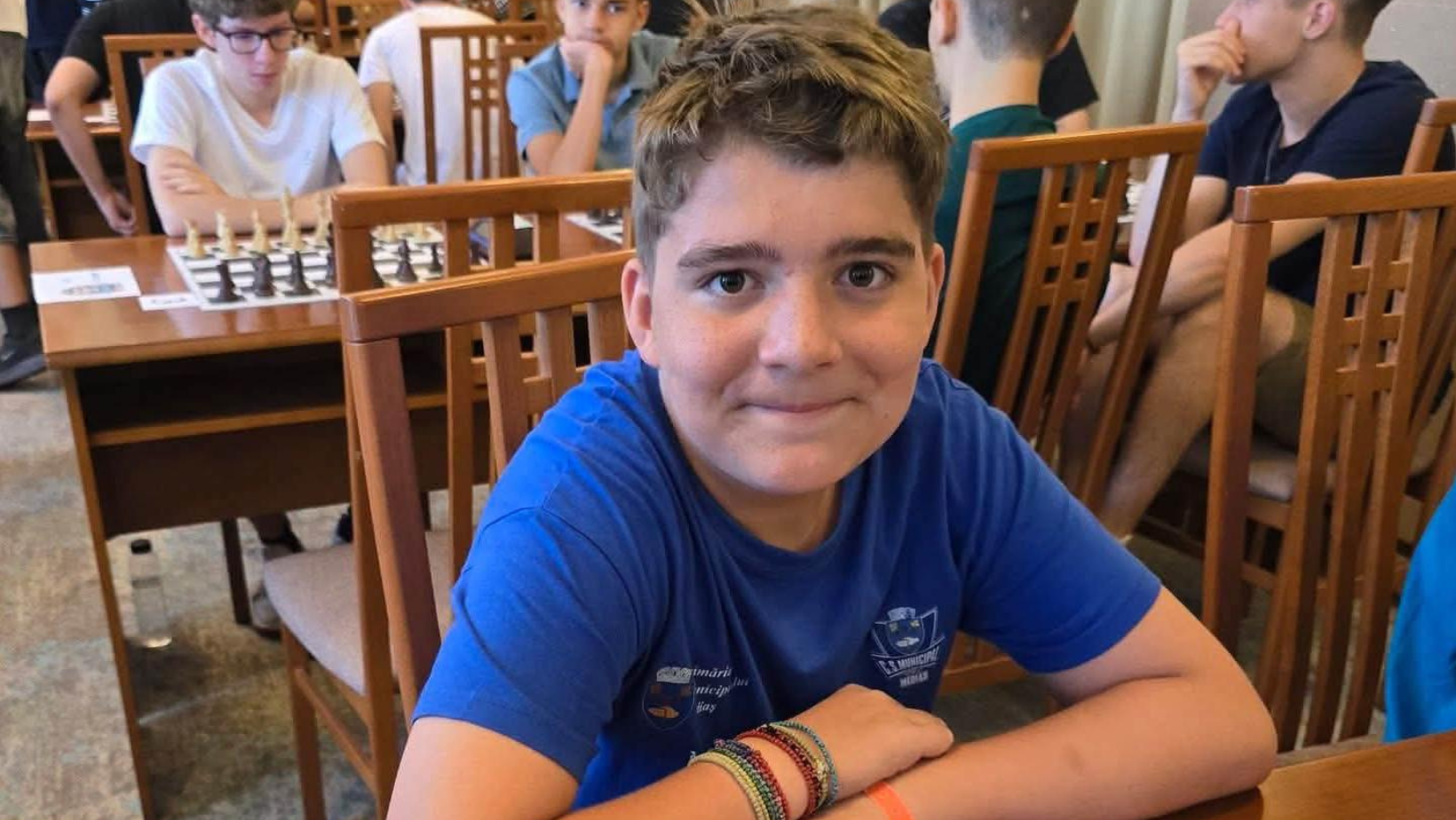 La doar 12 ani, Nicolas Cazacu este Campion național la Șah rapid