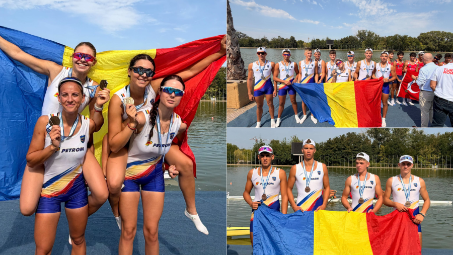 Sportivii români au câștigat 9 medalii în prima zi a Campionatelor Balcanice de Canotaj de la Plovdiv