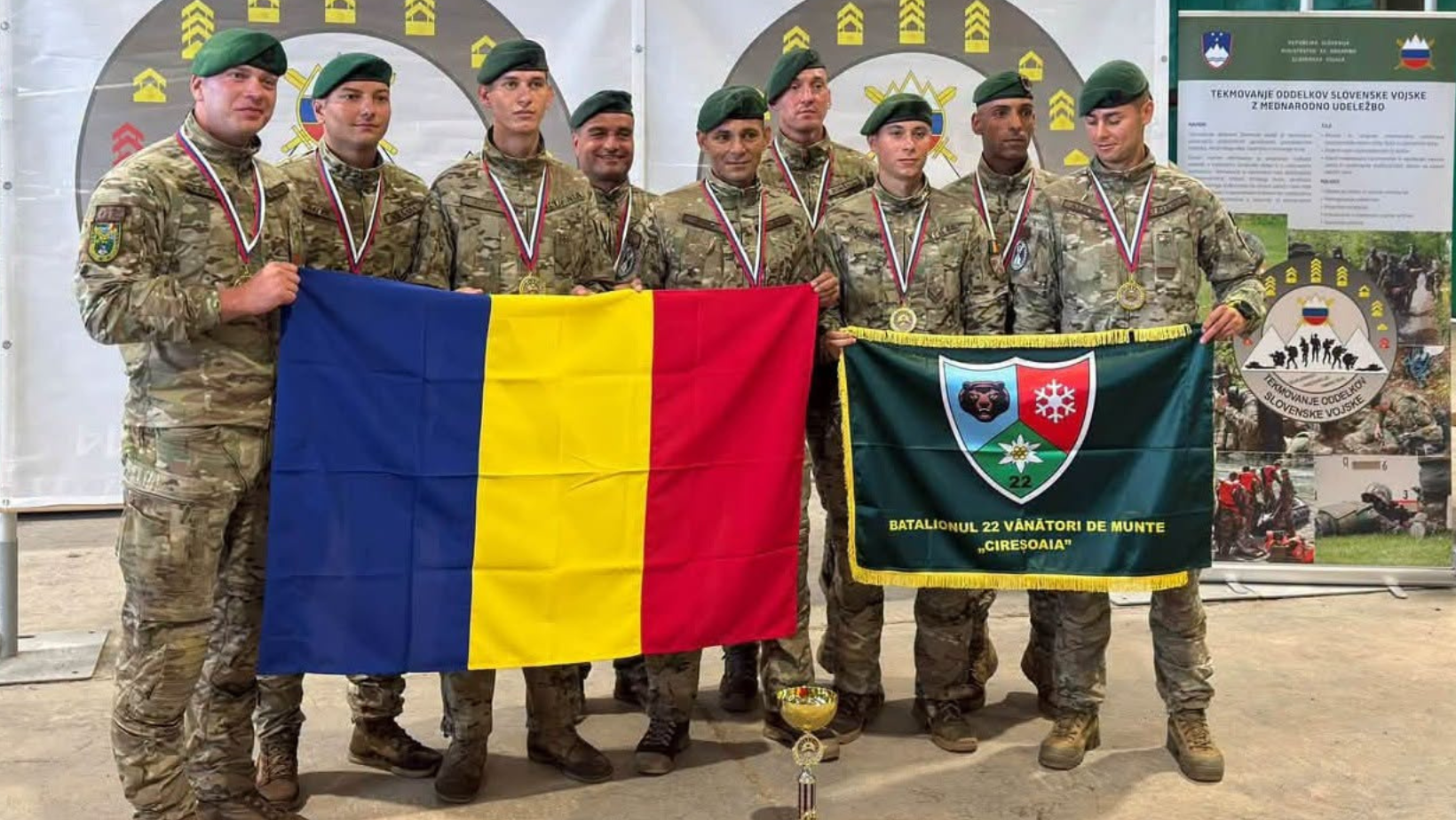 Militarii români, pe primul loc la competiția internațională din Slovenia