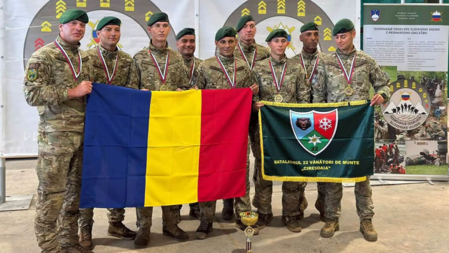 Militarii români, pe primul loc la competiția internațională din Slovenia