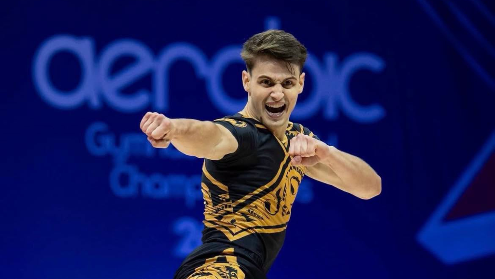 Leonard Manta a câștigat medalia de bronz la Campionatele Mondiale de gimnastică aerobică de la Pamplona