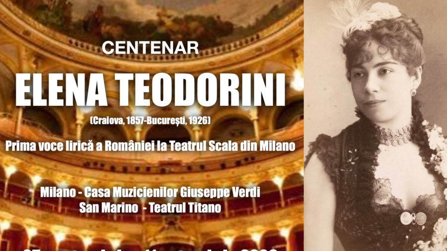 Centenarul Elena Teodorini - Serie amplă de manifestări comemorative în Italia și Republica San Marino