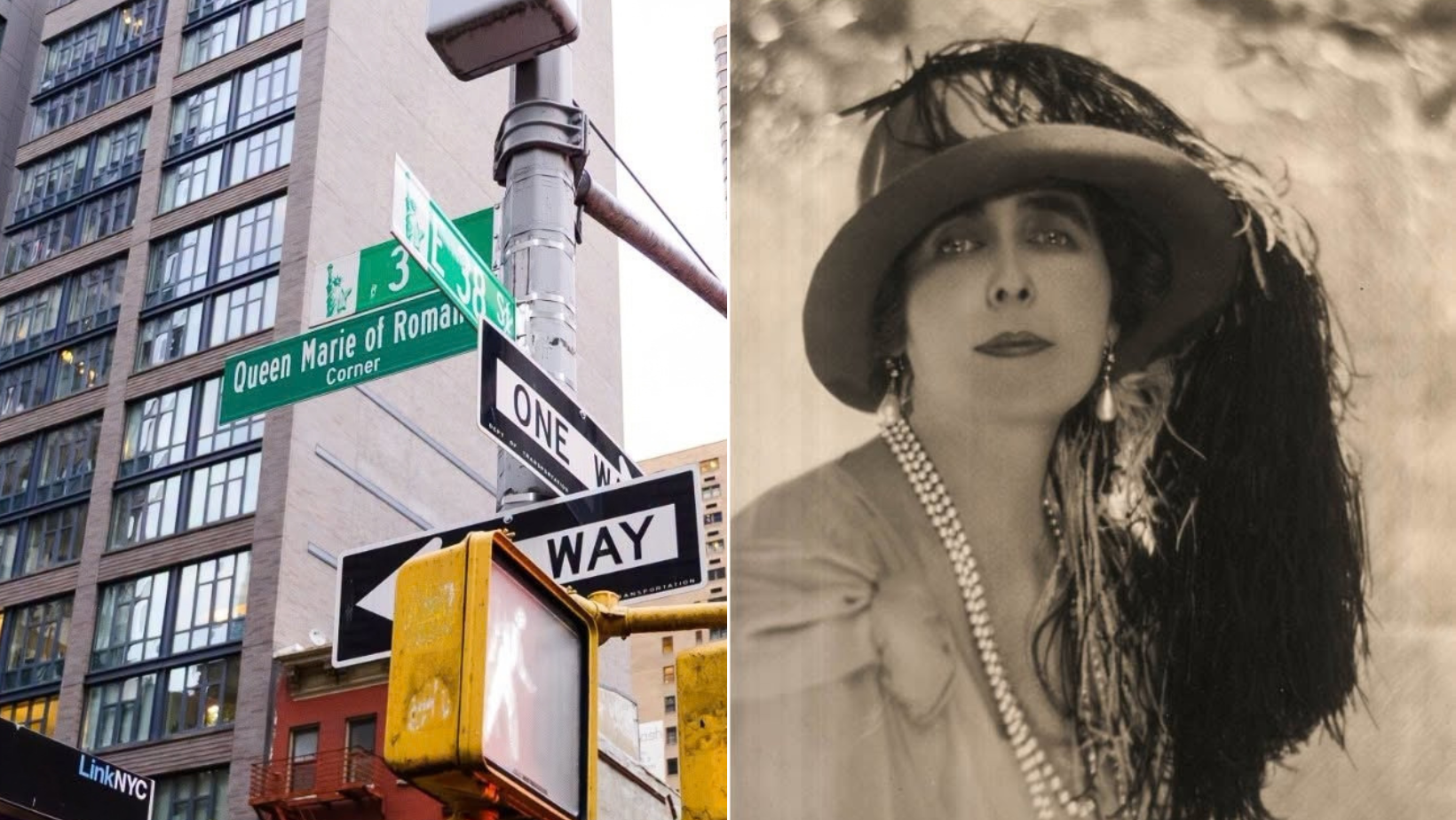 O intersecție din centrul New York-ului, dedicată oficial Reginei Maria a României