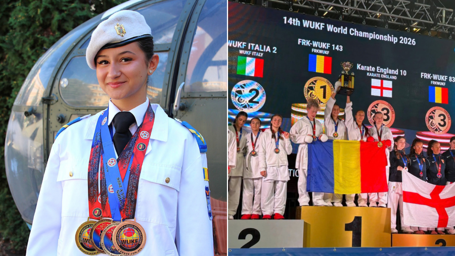 Alisa Toplicean a câștigat 2 medalii de aur, 1 de argint și 2 de bronz la Campionatul Mondial de Karate WUKF la kumite