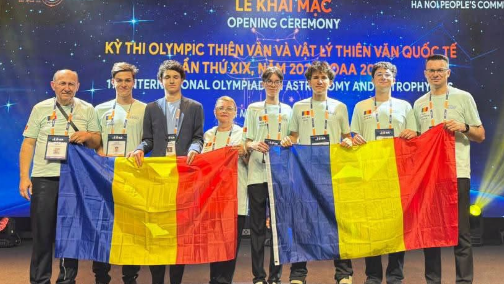 Elevii români au câștigat 3 medalii de aur și 2 de argint la Olimpiada Internațională de Astronomie și Astrofizică 2026
